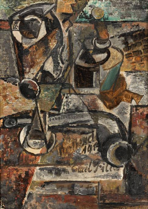 Still Life with Pipe and Glass