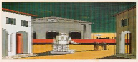 Untitled (Giorgio de Chirico, Square with Monument)